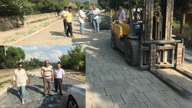 Güneş, Düğün Salonumuz Arkasındaki Yol Kaplama Çalışmalarımız Hızla Devam Ediyor.