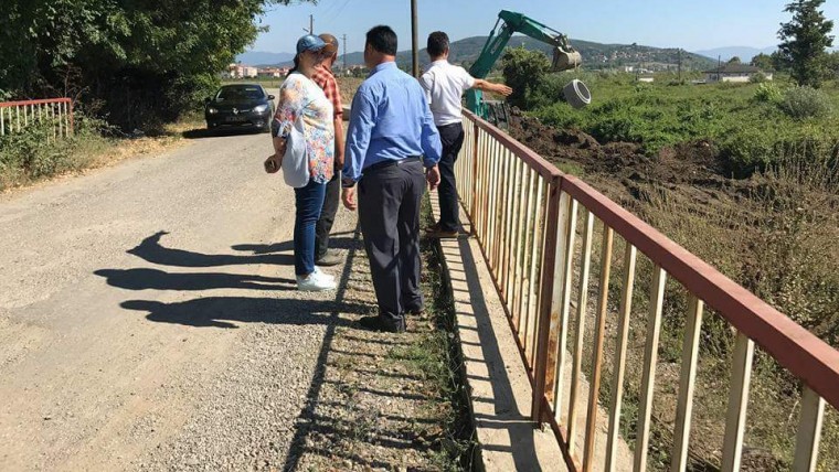 Başkan Güneş alt yapı inşaatı çalışmalarını yerinde inceledi...