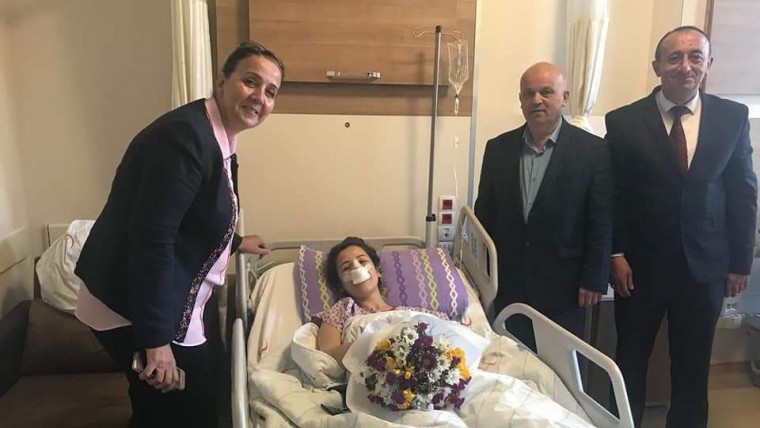 Güneş, Personelini Hastanede Ziyaret Etti...