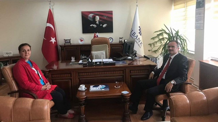Başkan Güneş, Kastamonu İller Bankası Bölge Müdürlüğü'nde...
